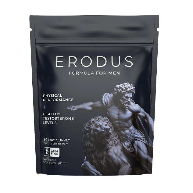 Erodus formula for men — premium powder supplement pouch